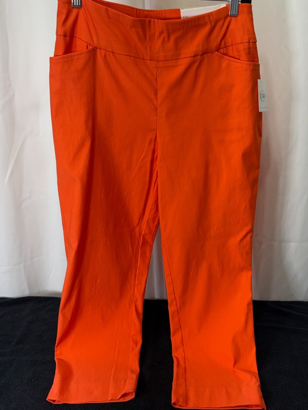 Cato Orange Cropped Pull-On Pants 2523